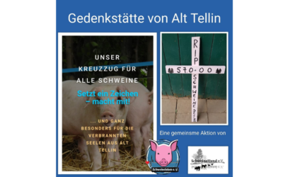 Gedenkstätte für die verbrannten Schweineseelen von Alt Tellin