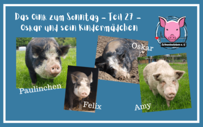 Das Oink zum Sonntag (Teil 27) – Oskar und sein Kindermädchen (von Jutta Kosmala/Sabine Kipka)